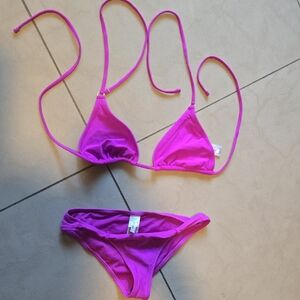 Forever 21  Bikini Set Small Bottom Large Top New But Washed.